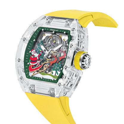 CRONUSART Santa Claus Crystal Series Luxury Automatic Mechanical Watch