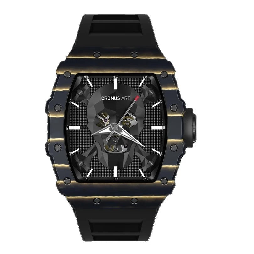 CRONUSART Skeleton Carbon Fiber Series Luxury Automatic Mechanical Watch