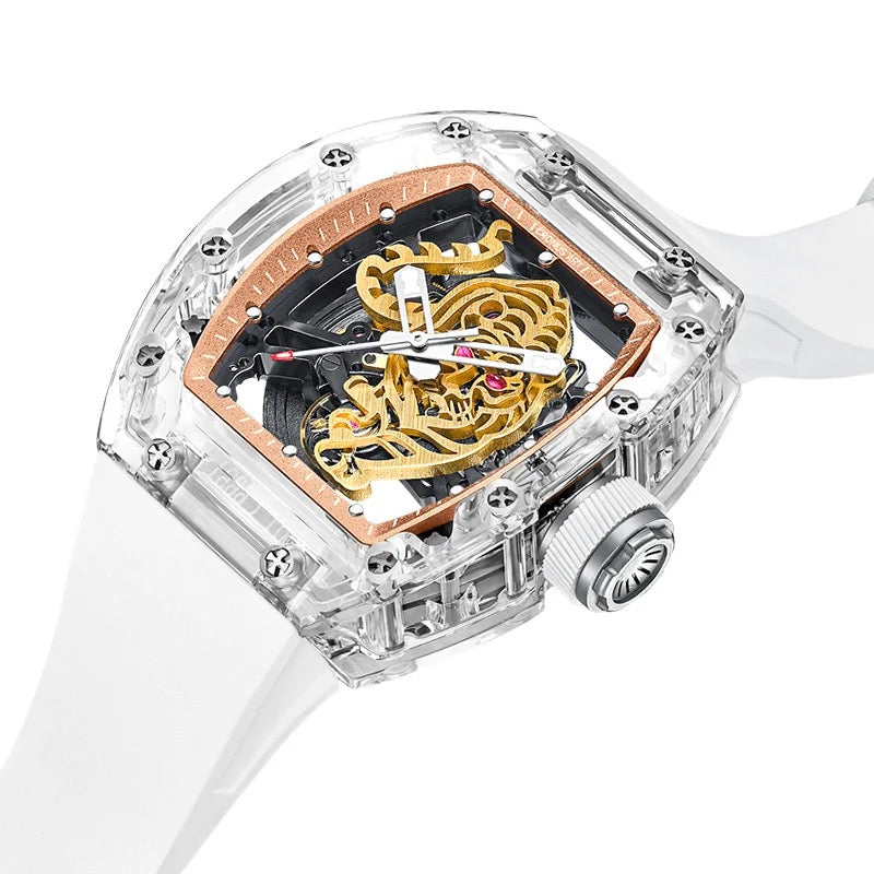 CRONUSART Tiger Crystal Series Luxury Automatic Mechanical Watch