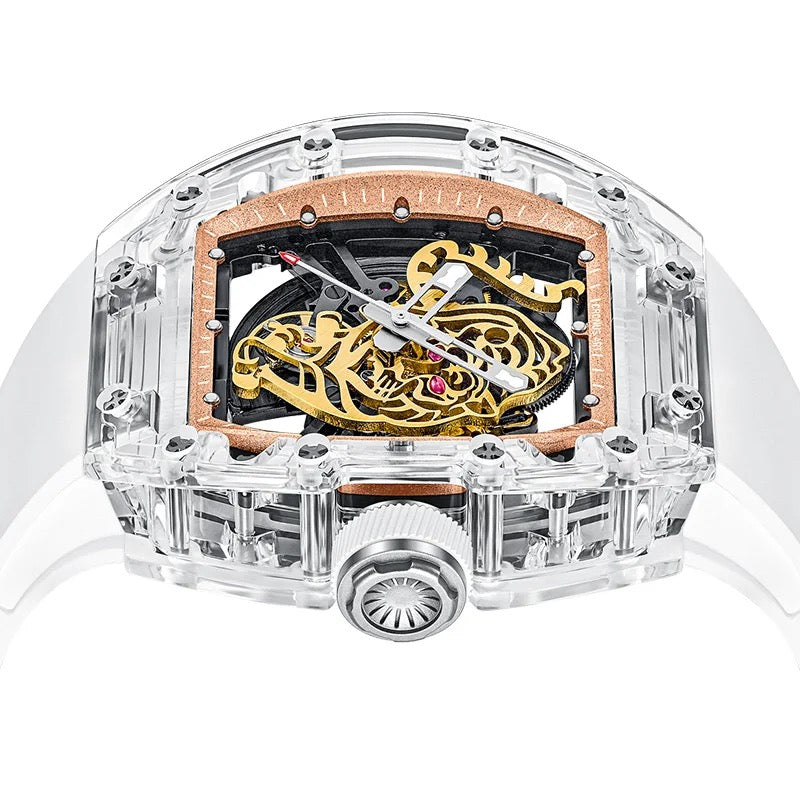 CRONUSART Tiger Crystal Series Luxury Automatic Mechanical Watch