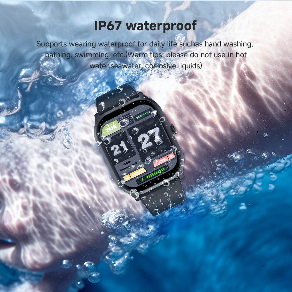 Reloj deportivo impermeable HD pantalla grande Bluetooth llamadas