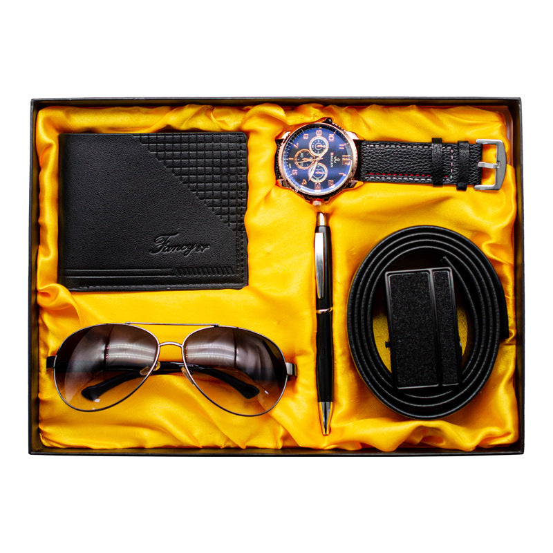 Watch Wallet Belt Business Gift Box