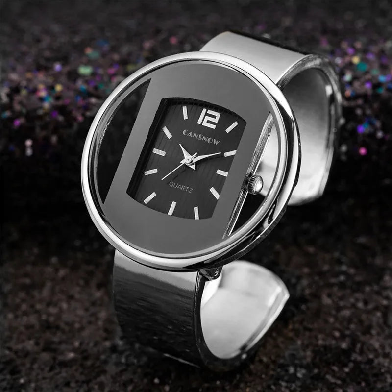 Reloj UTHAI W26 para mujer, banda de acero a la moda, pulsera ligera de lujo, versión coreana, relojes de pulsera creativos de cuarzo para estudiantes y chicas, regalo