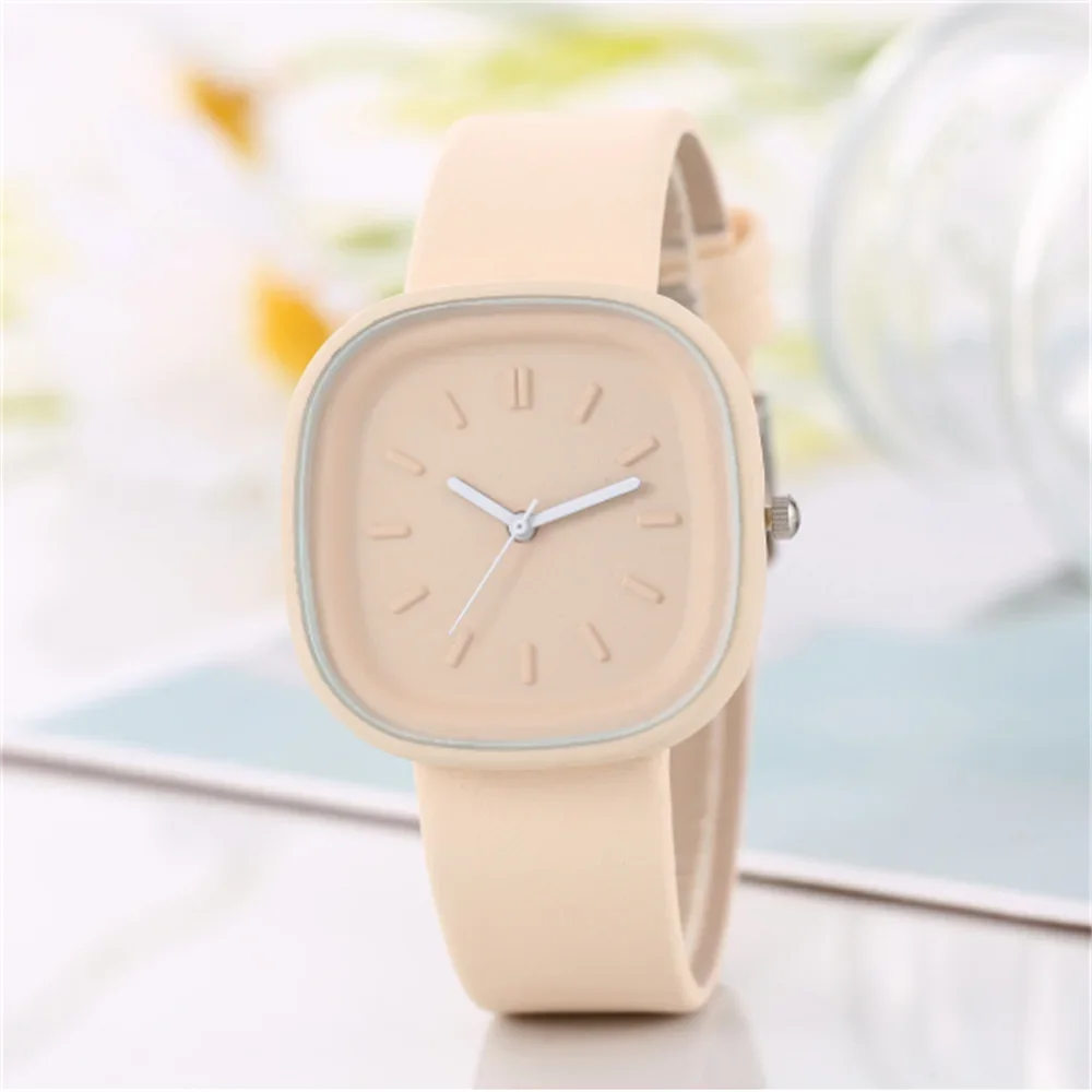 Simple Women’s Square Watches Luxury Brand Ladies Solid Quartz Watch Leather Straps Wristwatche Female Korean Clock