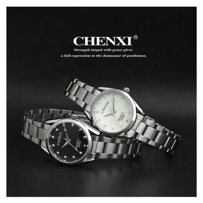 CHENXI, relojes de moda para mujer, relojes de pulsera de acero inoxidable de cuarzo de lujo para mujer, relojes de cuarzo analógicos impermeables para mujer 2023