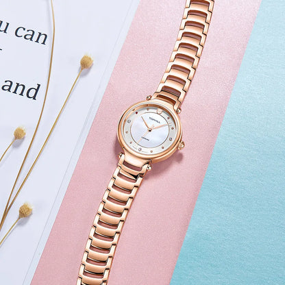 Relojes TOPHILL para mujer, reloj de pulsera elegante y sencillo de lujo a la moda para mujer, resistente al agua hasta 30m, reloj de cuarzo resistente al agua, regalo exquisito