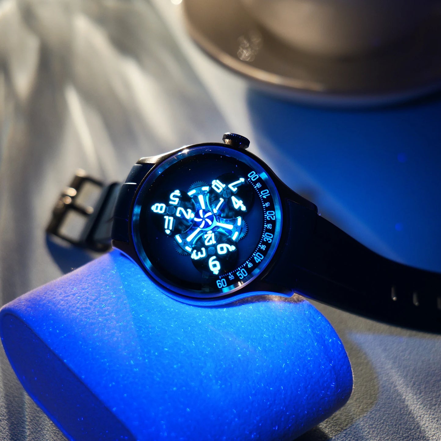 OBLVLO, nuevo diseño, reloj automático Trisome Star Planet para hombre, reloj mecánico de lujo superluminoso con caja de acero 316L, BLM-TRISOME