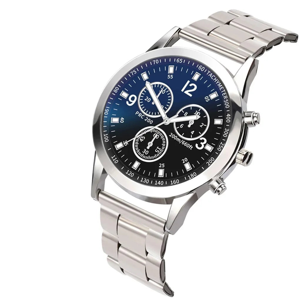 Nuevos Relojes Para Hombre, reloj redondo de lujo con banda, reloj romano Blu-ray de moda Para Hombre, Relojes Para Hombre שעון ספורט Часы Мужские Наручные