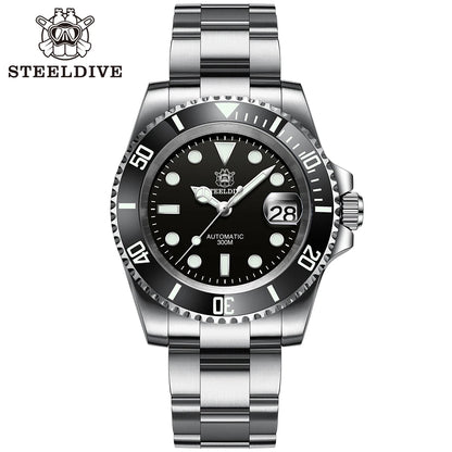 SD1953 Steeldive Brand 2022, reloj de pulsera mecánico para hombre, reloj de acero inoxidable de 41mm para hombre, relojes de cristal de zafiro NH35 para hombre, reloj