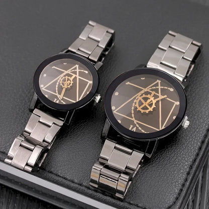 Fashion Gear Watch Men's Watches Black Metal Band Quartz Wristwtaches Men Cheap Price Dropshipping Relogios Masculinos Reloj