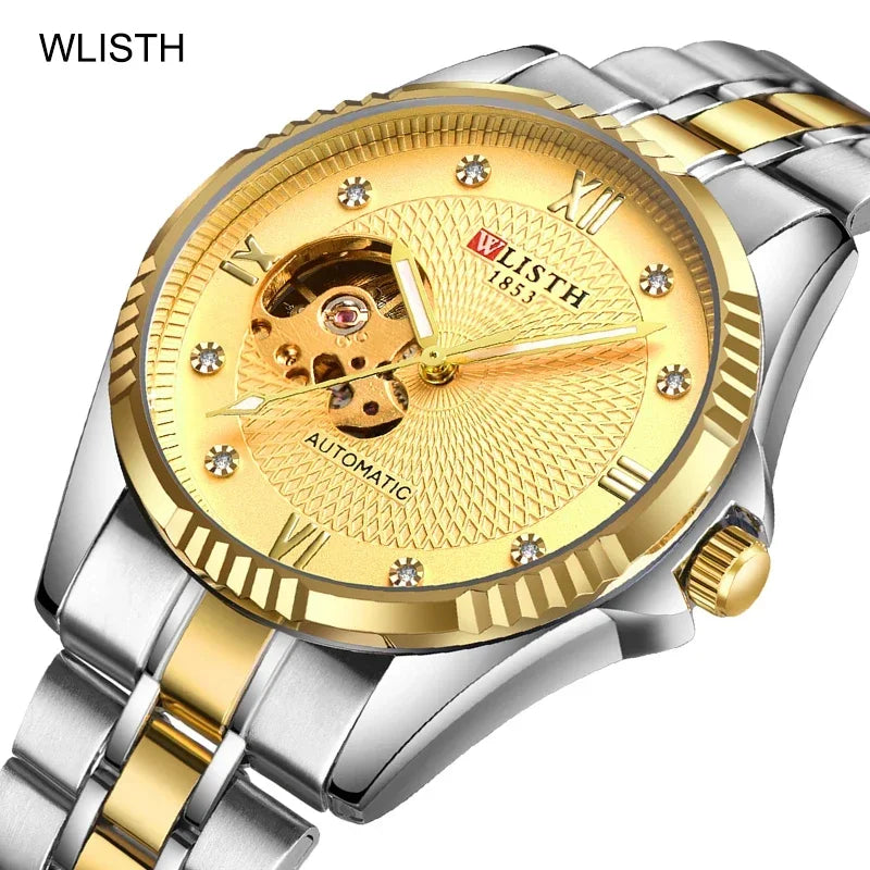 2024 Clean 3285 Reloj de movimiento GMT mecánico automático para hombres Reloj impermeable WLISTH Personalidad de negocios Tendencia mecánica para hombres S