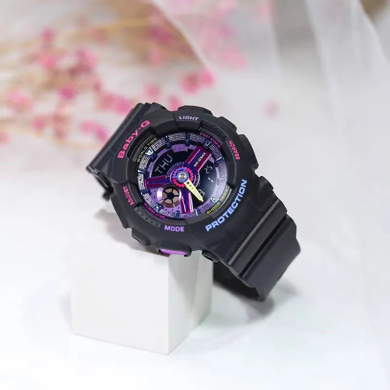 BABY-G BA-110 Little Witch Series Reloj para Mujer Reloj Nocturno para Estudiantes Reloj Deportivo Resistente al Agua Reloj de Pulsera para Mujer Boutique de Alta Gama