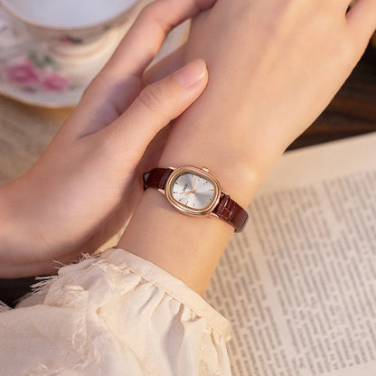 Oval dial belt watch for women Light luxury Clock Quartz Wristwatch Fashion Ladies Wrist Watch Reloj Mujer Relogio Feminino