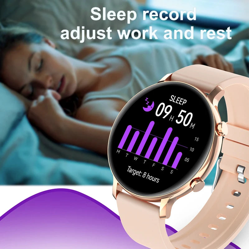 Reloj inteligente ECG + PPG para mujer, pulsera de moda con esfera personalizada, rastreador deportivo de Fitness, reloj inteligente con llamada Bluetooth para Android IOS, novedad de 2023