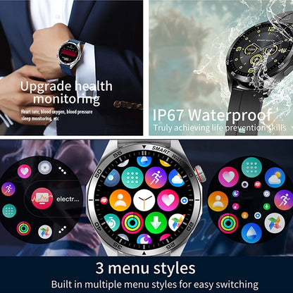 Huawei Watch 4 PRO用新スマートウォッチ メンズ AMOLED HDスクリーン GPS スポーツウォッチ IP68 防水 Bluetooth通話 スマートウォッチ メンズ