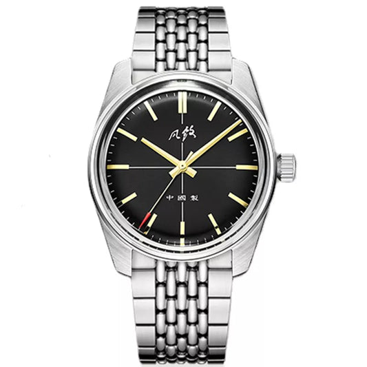 Merkur Vintage estilo chino 70S clásico línea cruzada pulsera de arroz cuerda a mano reloj mecánico para hombres reloj Masculino