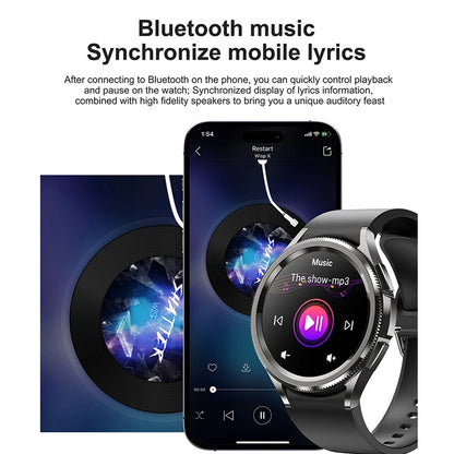 For Samsung Galaxy Watch 6 GPS Sport Smart Watch Men Fitness Tracker Heart Rate Watches Bluetooth Call Smartwatch Women 2024 New