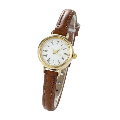 Simple Women Watches Luxury Design Leather Watch Ladies Quartz Wristwatch Womens Small Round Dial Clock Reloj Mujer