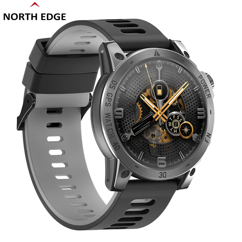 NORTH EDGE Crossfit3 GPS relojes hombres deporte reloj inteligente HD Pantalla AMOLED 50M ATM altímetro barómetro brújula reloj inteligente para hombres