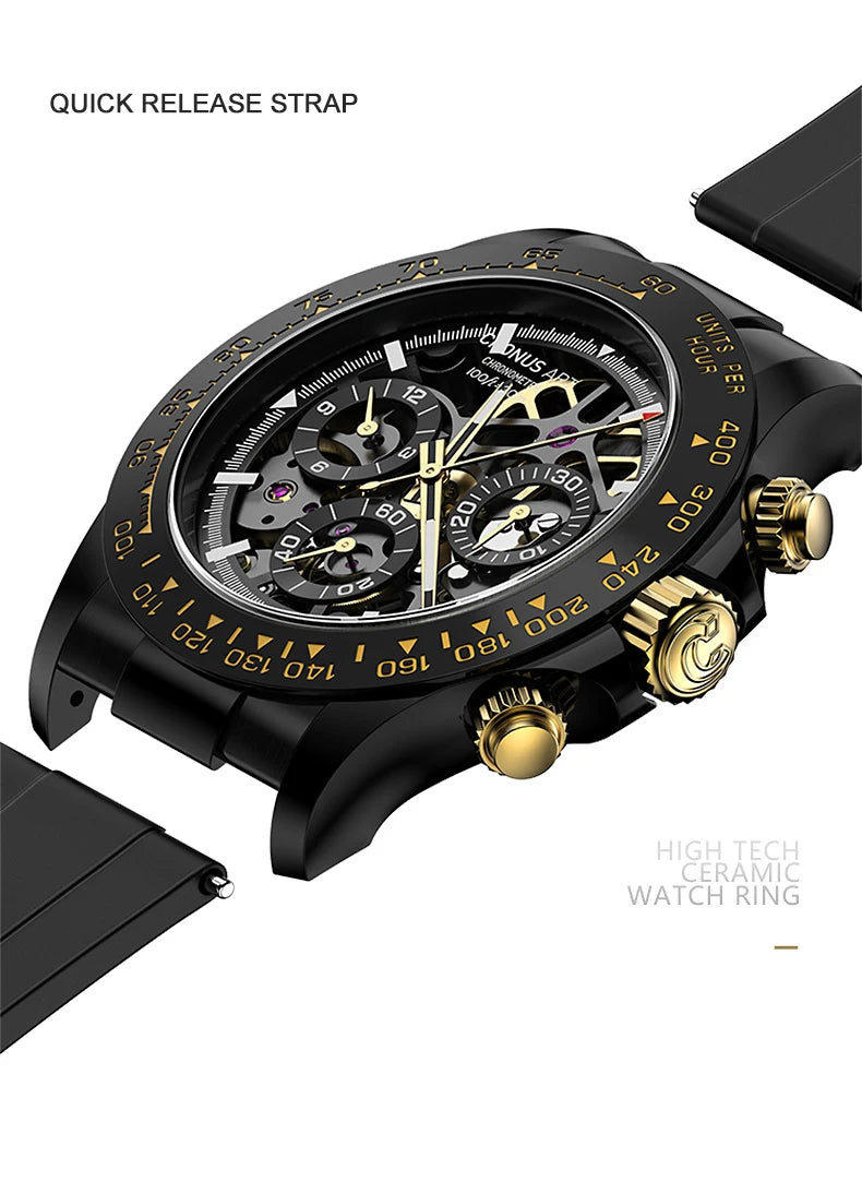 CRONUSART Cosmic Series Luxury Automatic Mechanical Watch