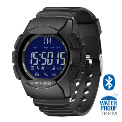 Reloj inteligente NORTH EDGE AK para Hombre resistente al agua 100M ejército LED Bluetooth recordatorio de información IOS Android Reloj deportivo Reloj para Hombre