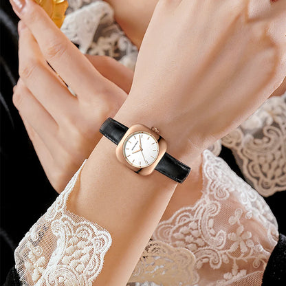 Relojes HANNAH MARTIN para Mujer movimiento japonés nueva tendencia moda esfera cuadrada correa de cuero de cuarzo Reloj de Mujer Reloj de Mujer