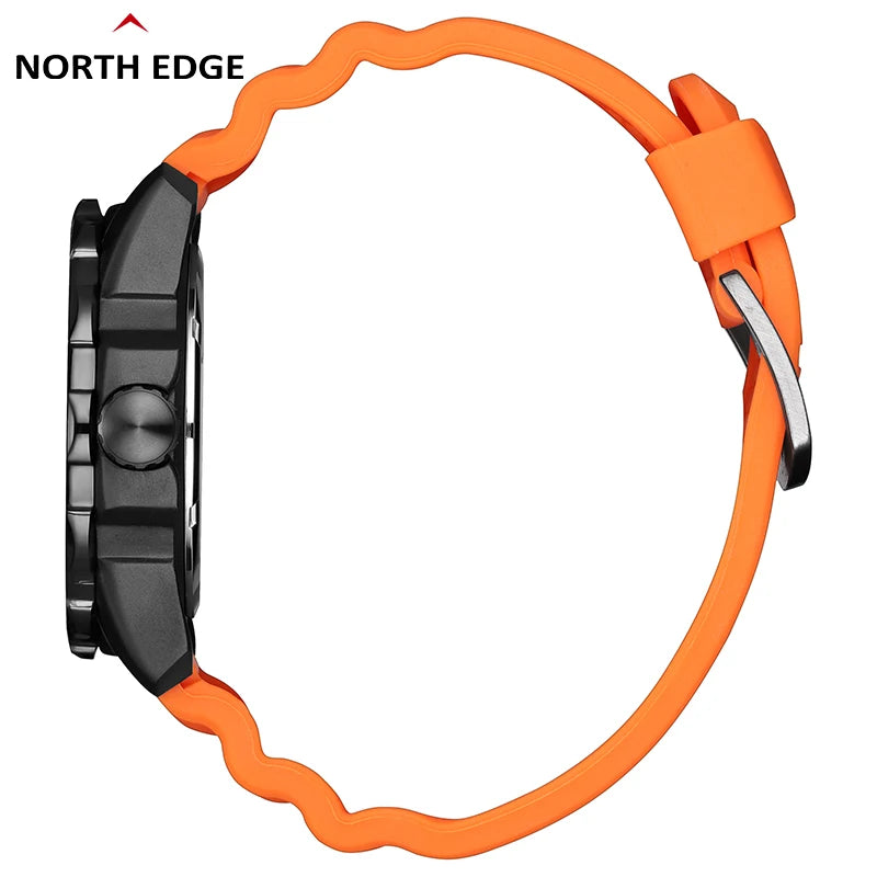 NORTH EDGE EVOQUE 2 reloj militar Digital para hombre, reloj de pulsera deportivo ambiental con energía Solar para hombre, relojes luminosos resistentes al agua hasta 50M