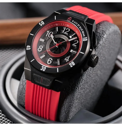 Reloj Automático OBLVLO para hombre, reloj de pulsera mecánico deportivo de 42mm, resistente al agua hasta 5atm, espejo de zafiro luminoso, esfera hueca