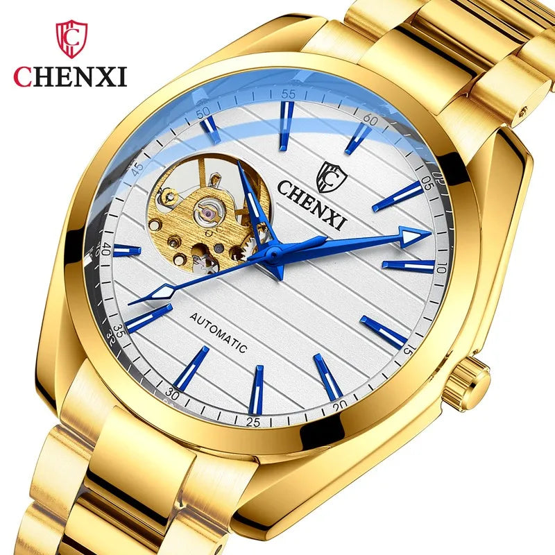 CHENXI 8806 Top Brand Men Automatic Mechanical Business Watches Stainless Steel Waterproof Men's Wristwatches Reloj Hombre