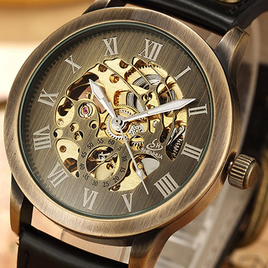 AUTOMATIC MAN WATCH MECHANICAL WATERPROOF WRIST WATCHES For Men LUXURY SKELETON MALE CLOCK STAINLESS STEEL SELF WIND Mens Watch