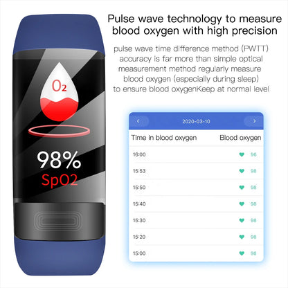 P11 Plus Smart Watch Men Fitness Bracelet Smart Band ECG PPG SpO2 Women Smartwatch Body Temperature Blood Pressure P11 Wristband