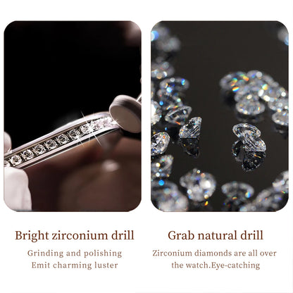 OLEVS Brand Luxury Women's Watches Original Diamond Watch for Women Fashion Elegant Stainless Steel Waterproof Quartz Wristwatch