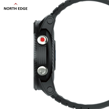 NORTH EDGE X-TREK メンズ スポーツ スマートウォッチ GPS 360*360dpi 心拍数 SpO2 VO2max ストレス 120 スポーツモード スマートウォッチ Android IOS用