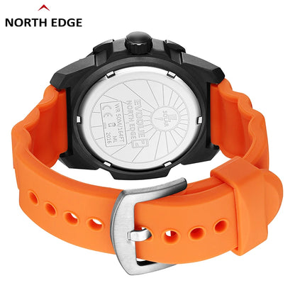 NORTH EDGE EVOQUE 2 reloj militar Digital para hombre, reloj de pulsera deportivo ambiental con energía Solar para hombre, relojes luminosos resistentes al agua hasta 50M