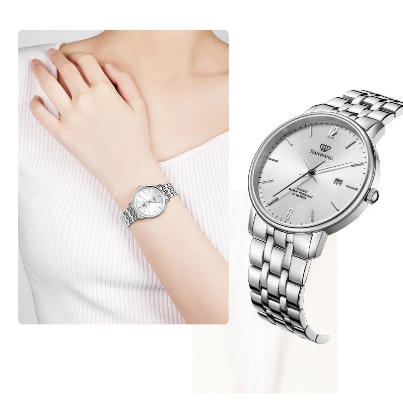 TIAN WANG Women's Watches For Women Modern Quartz Wristwatch Simple Business Lady Watch Stainless Steel Waterproof Ladies Clocks