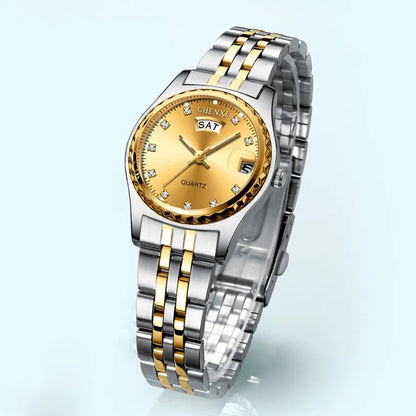 CHENXI 2023, relojes de oro nuevo, reloj de vestir para mujer, relojes de cuarzo con diamantes de imitación a la moda para mujer, reloj de pulsera para mujer, reloj femenino