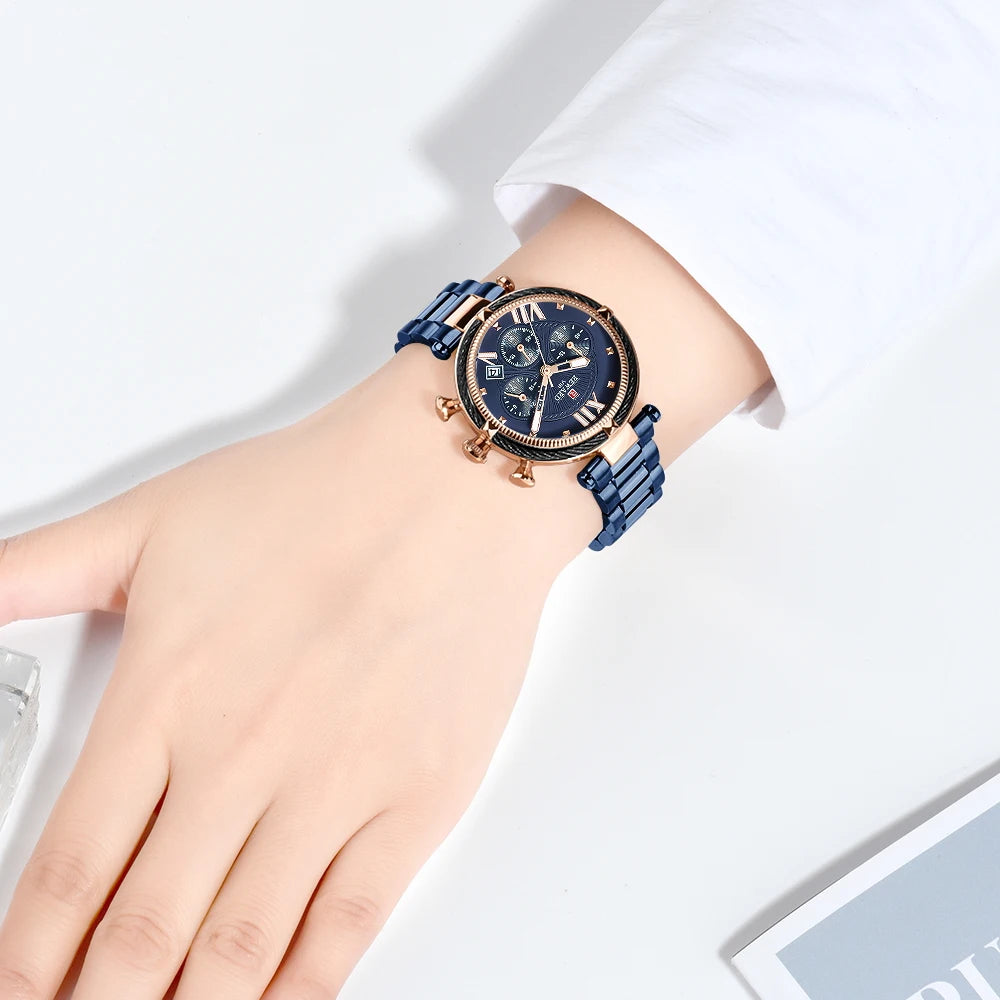 REWARD Chronograph Women Watch Top Brand Luxury Laides Dress Business Casual Waterproof Watches Quartz Calendar Wristwatch