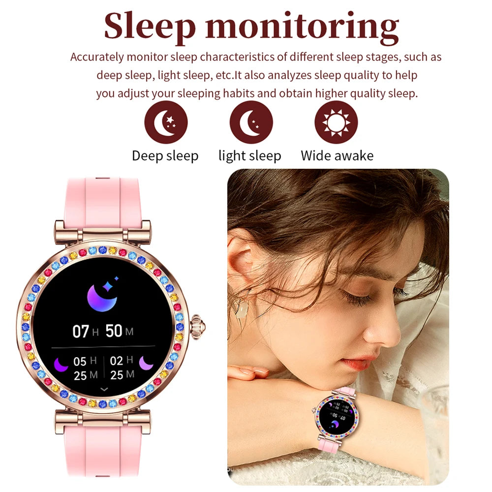 2024 New Bluetooth Call Smart Watch Ladies 360*360 HD Display Heart Rate Fitness Tracker Sports Watch Fashion Women SmartWatches