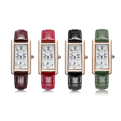 2022 Fashion Rebirth Top Brand Watch Women Elegant Retro Watches Casual Ladies Quartz Clock Casual Leather Women's Wristwatches