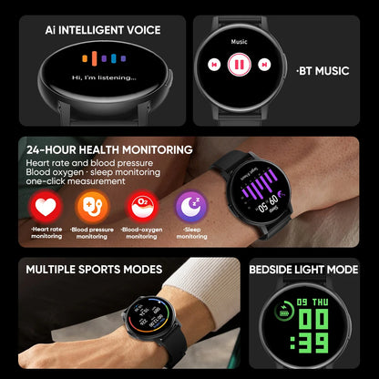 For Huawei Xiaomi 2024 New Bluetooth Call Smart Watch Women Heart Rate Sports Men Watch Fitness Tracker Waterproof Smartwatches