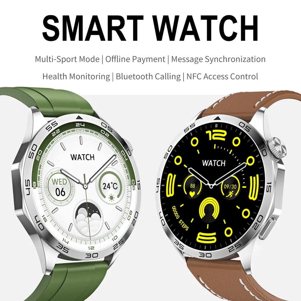 For Huawei GT4 PRO Smart Watch Men 1.43 inch AMOLED HD Display Sports Watch Screen Always Show Time Bluetooth Call Smartwatch