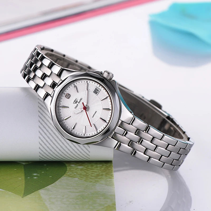 TIAN WANG Women's Watches For Women Modern Quartz Watch For Wrist Ladies Watch Simple Business Wristwatches Calendar Lady Clock