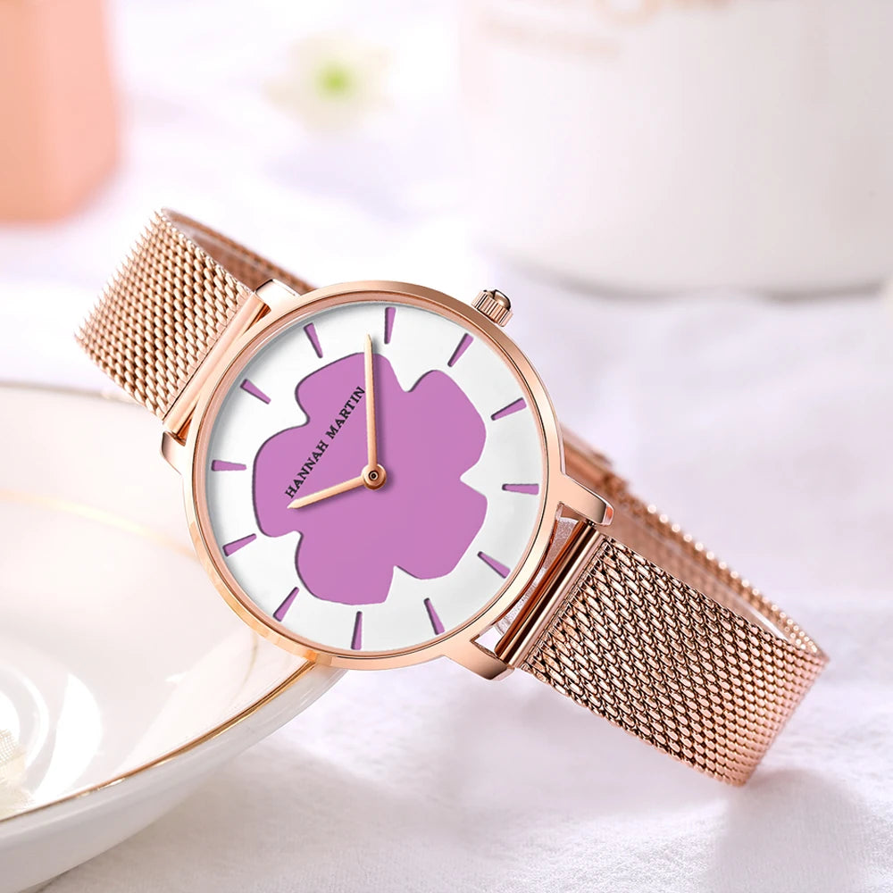 Reloj HANNAH MARTIN para mujer, Reloj fotocromático UV con tecnología negra, Reloj informal resistente al agua a la moda para mujer, Reloj femenino