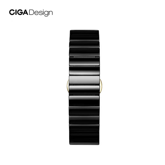 CIGA Design Correa de reloj de cerámica de 22 MM, correas de reloj con hebilla de acero inoxidable 316L para hombres, relojes de pulsera mecánicos automáticos/de cuarzo