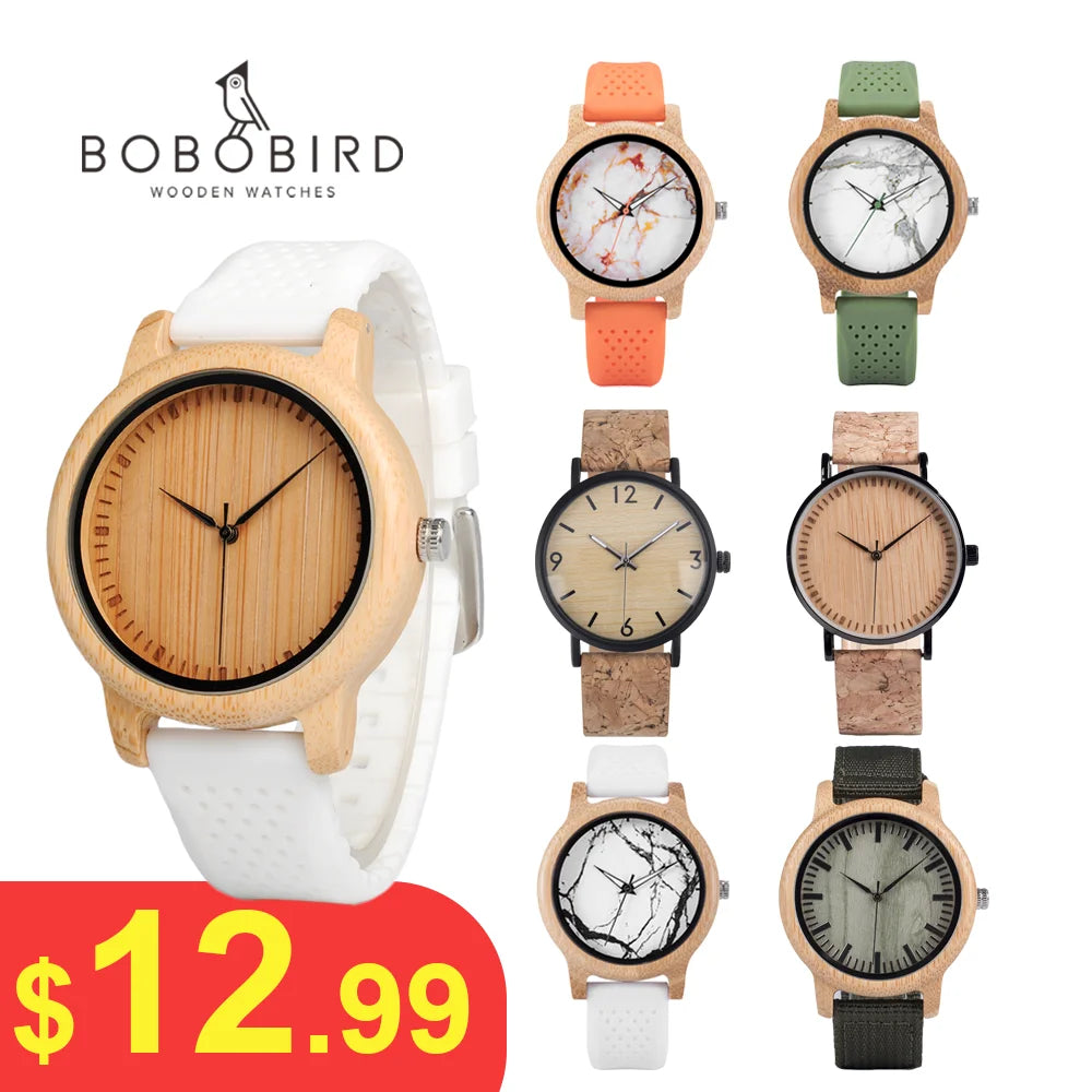 BOBO BIRD Watch for Men and Women Daily Use Handmade Quartz Watches  Support OEM Customized Dropshipping