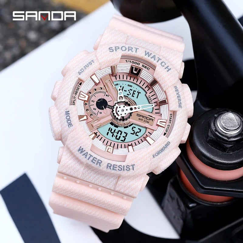 SANDA Fashion Lovers Men Women Watches Sports Military Quartz watches Men Waterproof S Shock Clock relogio masculino 299