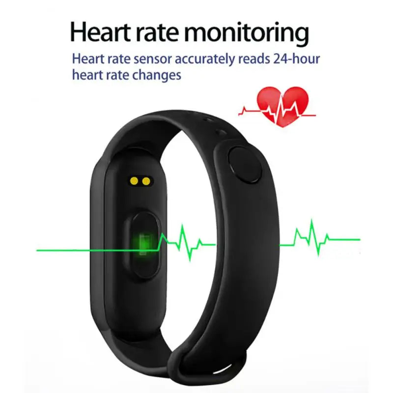 Smart Bracelet Watch Fitness Tracker Heart Rate Blood Pressure Monitor Color Screen Smart Bracelet For Man And Woman