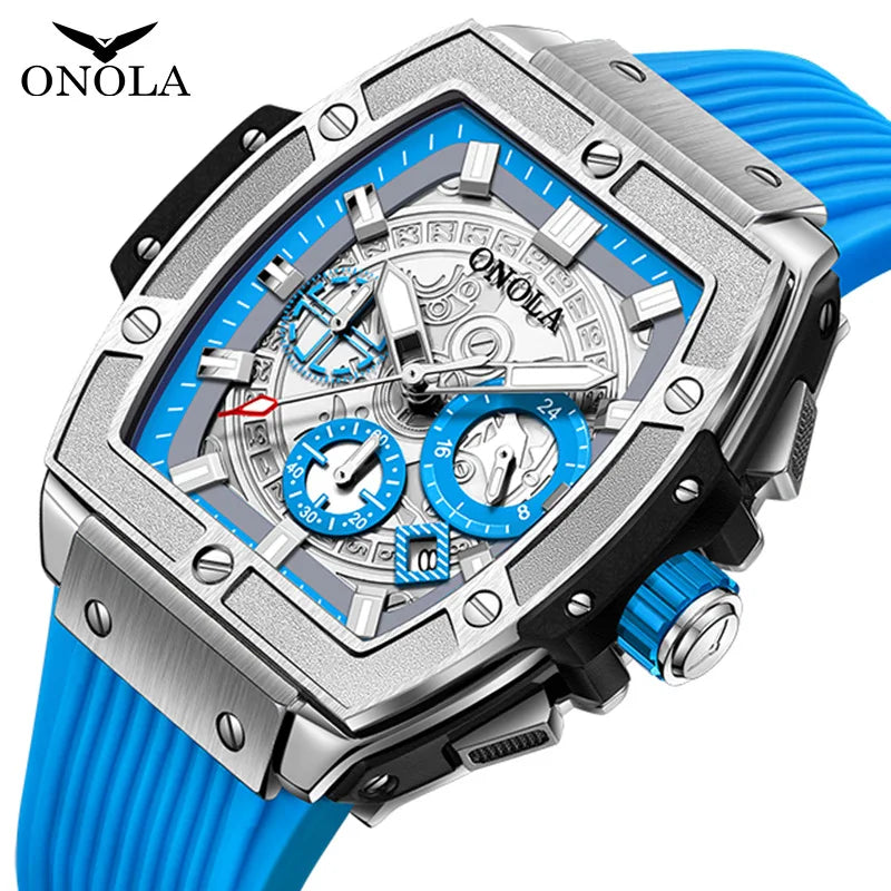 Relojes para hombre de la mejor marca ONOLA, reloj de cuarzo informal y a la moda de lujo, reloj de pulsera resistente al agua con fecha, reloj Masculino Hodinky