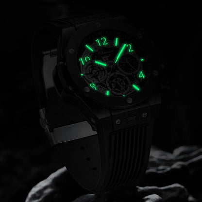 CHENXI 2023 nuevo reloj para hombres correa de PU con cronógrafo marca superior relojes deportivos de cuarzo para hombres reloj de pulsera luminoso impermeable