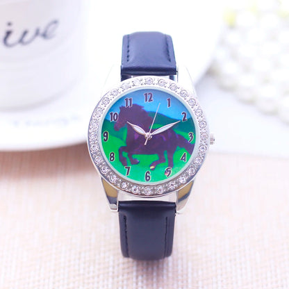 2024 fashion woman women‘s men‘s high quality leather watches Jesus Fawn Wolf Horse personality mother birthday gift wristwatch